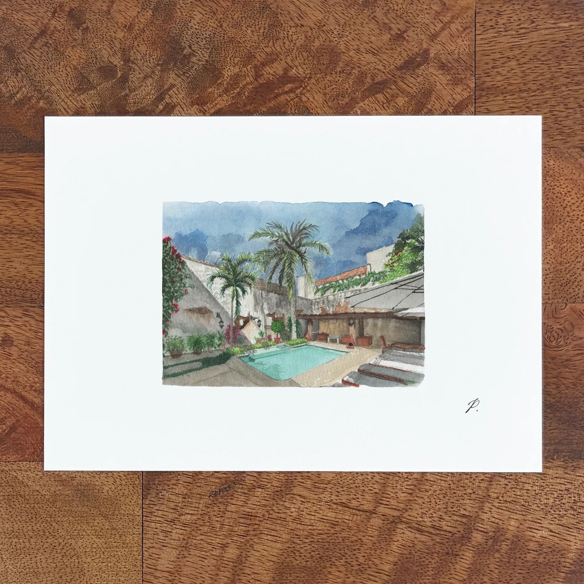 "Hotel Courtyard (Oaxaca)" – 5 x 7" Fine Art Print