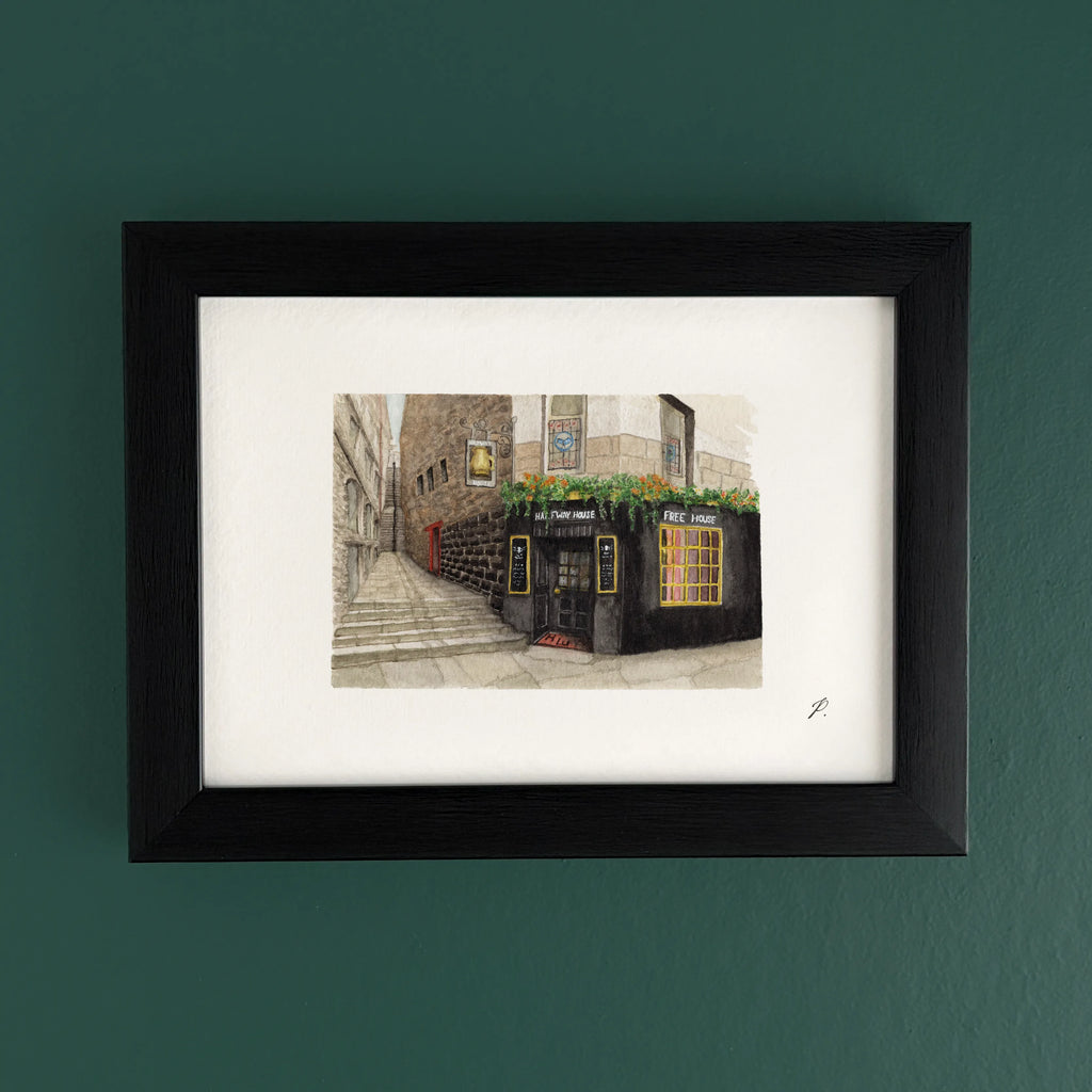 "Halfway House Pub (Edinburgh)" – 5 x 7" Fine Art Print