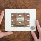 "Card Catalogue (Windom)" – 5 x 7" Fine Art Print