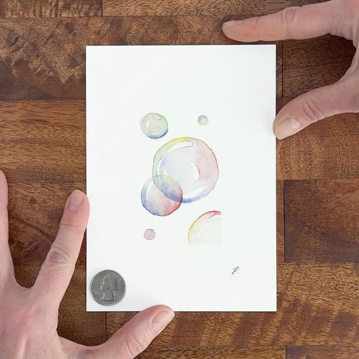 "Rainbow Bubbles" – 5 x 7" Fine Art Print