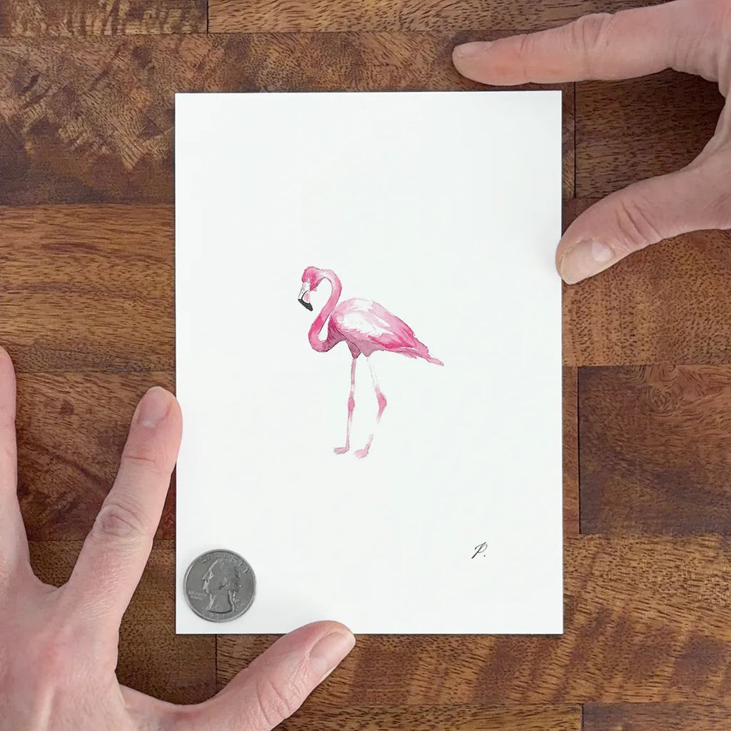"Flamingo" – 5 x 7" Fine Art Print