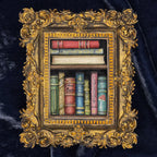 "Callow, Callay (Bookshelf)" – Framed Masterpiece