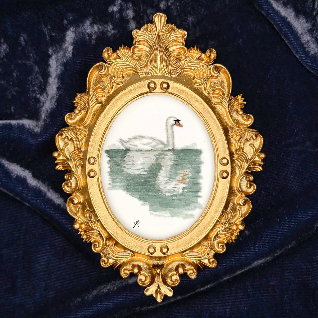"Swan (Prospect Park)" – Framed Masterpiece